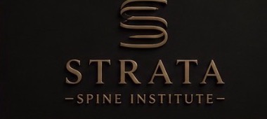 Strata layered-S monogram in bronze